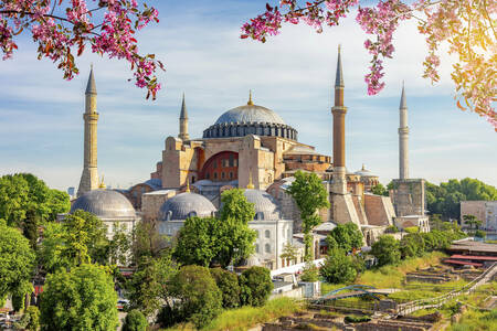 Blick auf die Hagia-Sophia-Moschee
