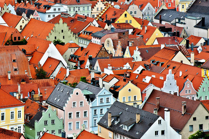 Roofs of Landshut houses