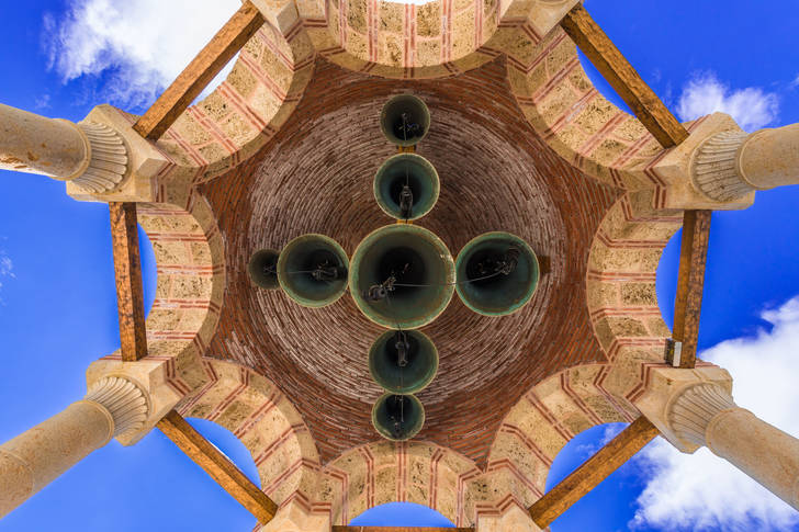 Dome with bells in the Varlaam monastery