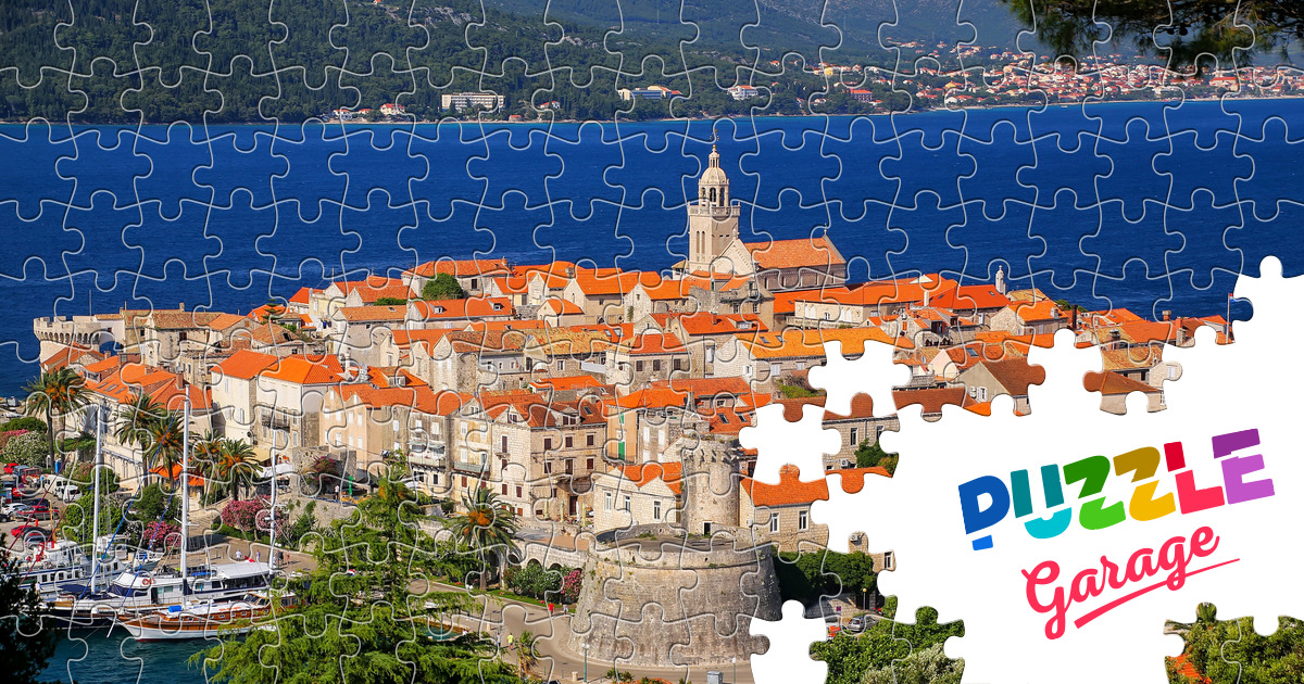 Korcula town Jigsaw Puzzle (Countries, Croatia) Puzzle Garage