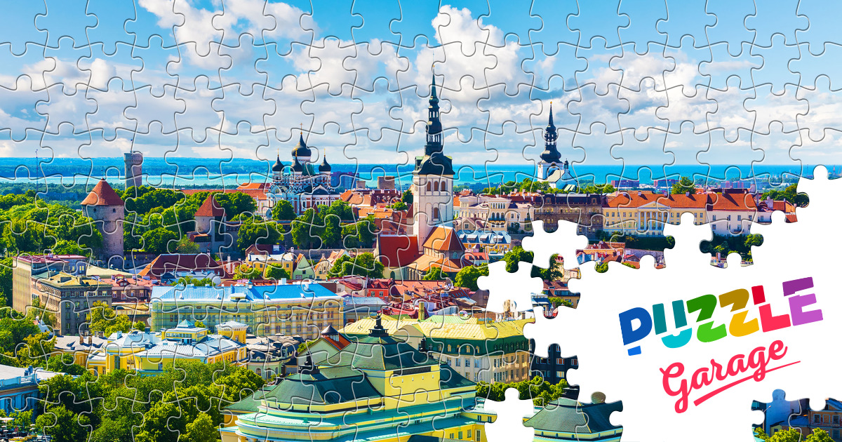 Tallinn view Jigsaw Puzzle (Countries, Estonia) Puzzle Garage