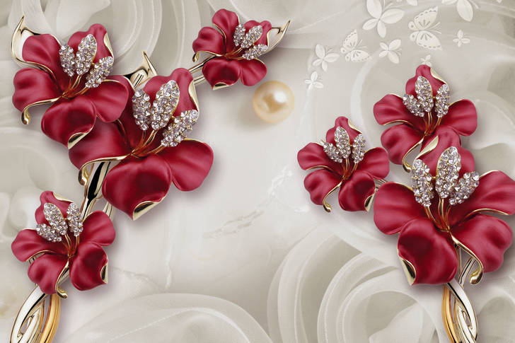 Flower-shaped jewelry