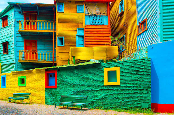 The colorful houses of La Boca