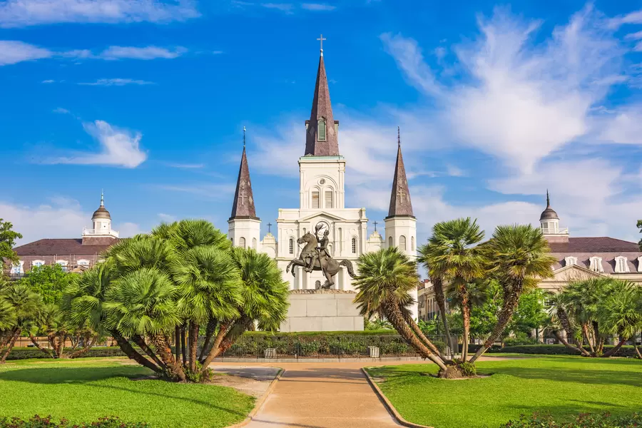 Jackson Square en St. Louis Cathedral