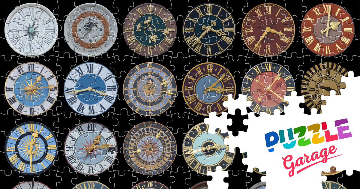 Collection of ancient clocks Jigsaw Puzzle (Other, Collecting) Puzzle