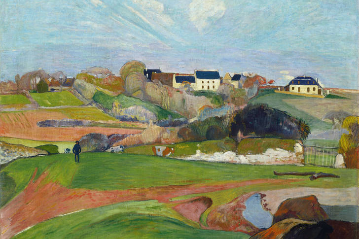 Paul Gauguin: „Krajina v Le Pouldu“