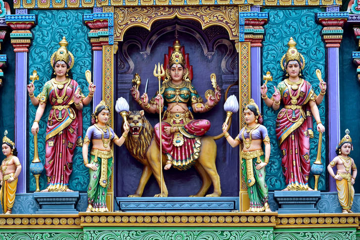 Statues in a Hindu temple