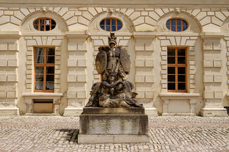 Statua al castello di Weimar