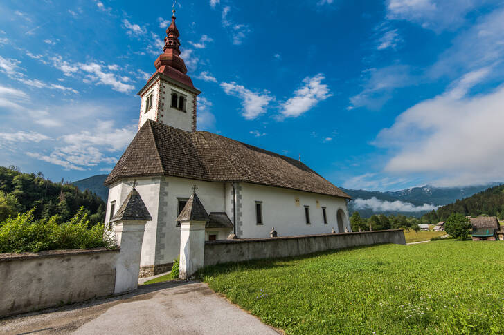 Kostel v národním parku Triglav