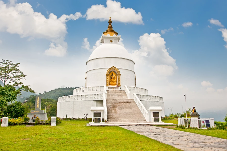 Stupa Pokoju w Pokharze