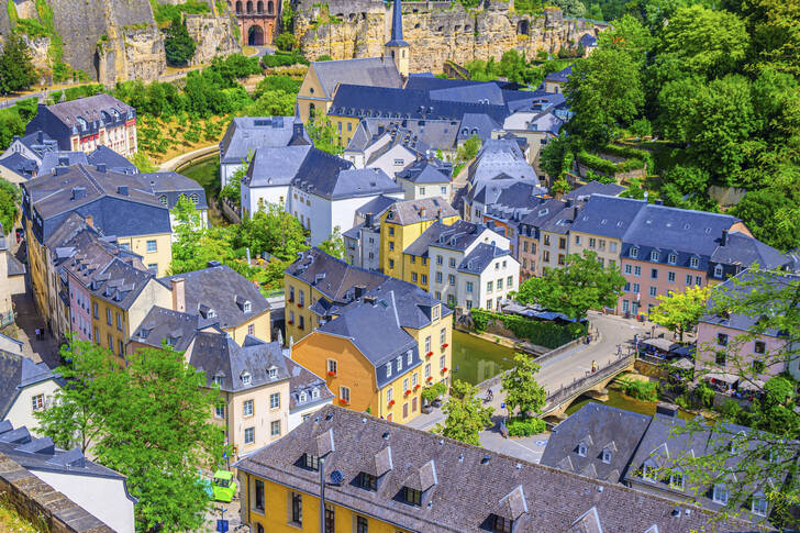 The historic center of Luxembourg City
