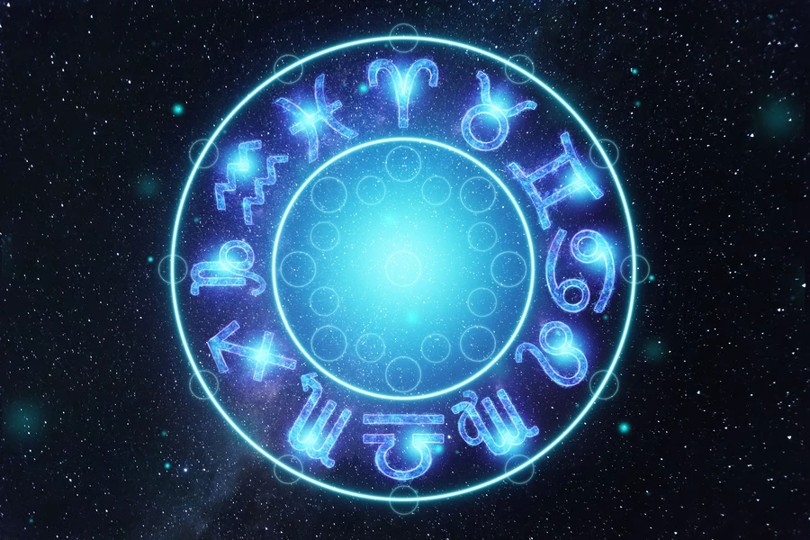 Círculo con signos del zodiaco