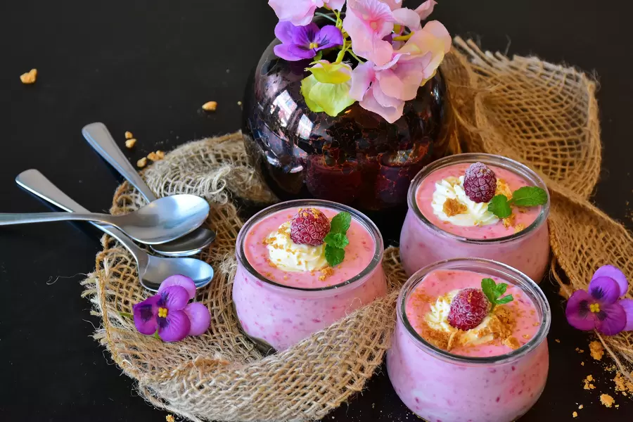 Bringebær dessert