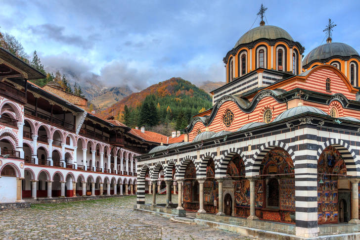 View of the Rila Monastery
