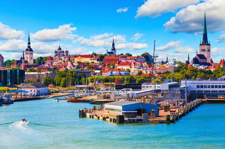 Tallinn seaport harbor
