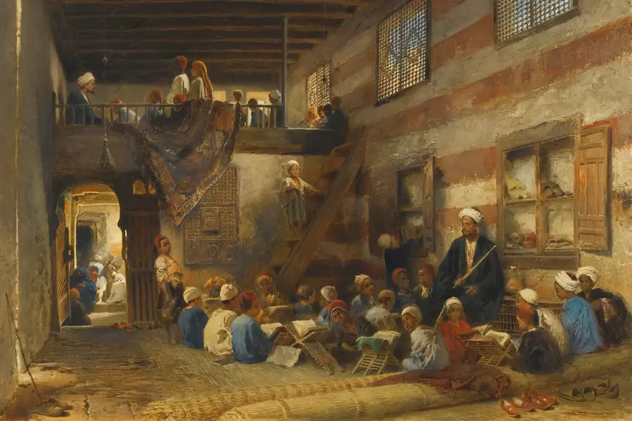 Konstantin Makovsky: "Escuela en El Cairo"