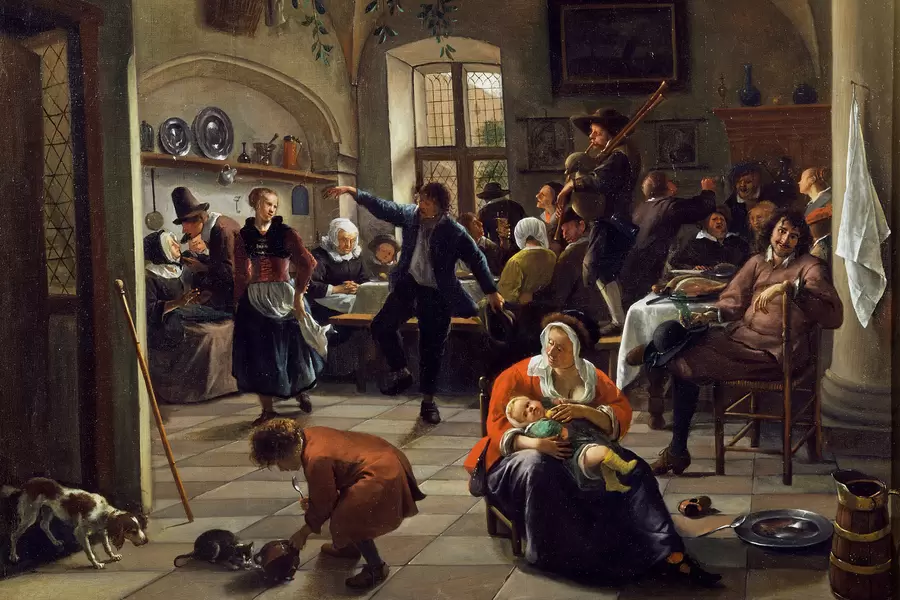 Jan Steen: "Diversión en la taberna"