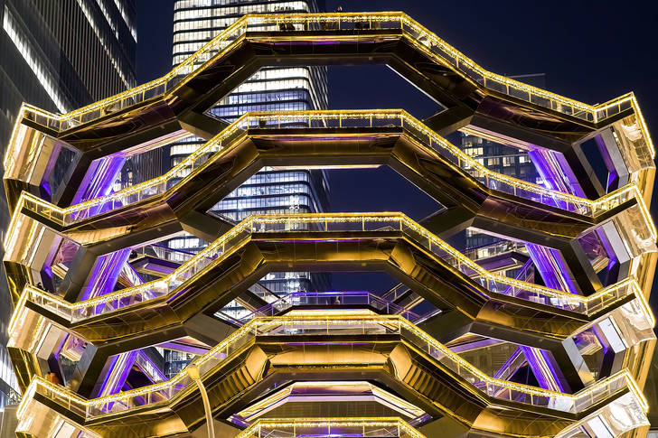 Modern architecture of the Hudson Yards area