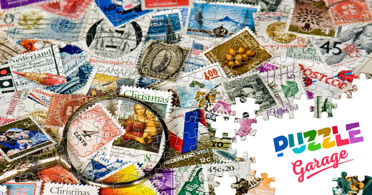 Collection of postage stamps Jigsaw Puzzle (Other, Collecting) Puzzle