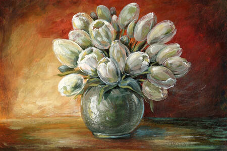 Tulipany w wazonie