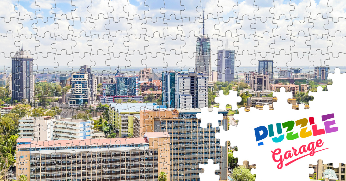 Downtown Nairobi Jigsaw Puzzle (Countries, Kenya) Puzzle Garage
