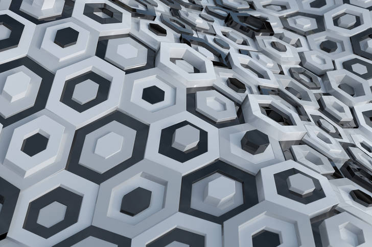 Fondo abstracto hexagonal