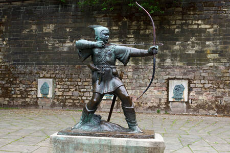 Statua di Robin Hood a Nottingham