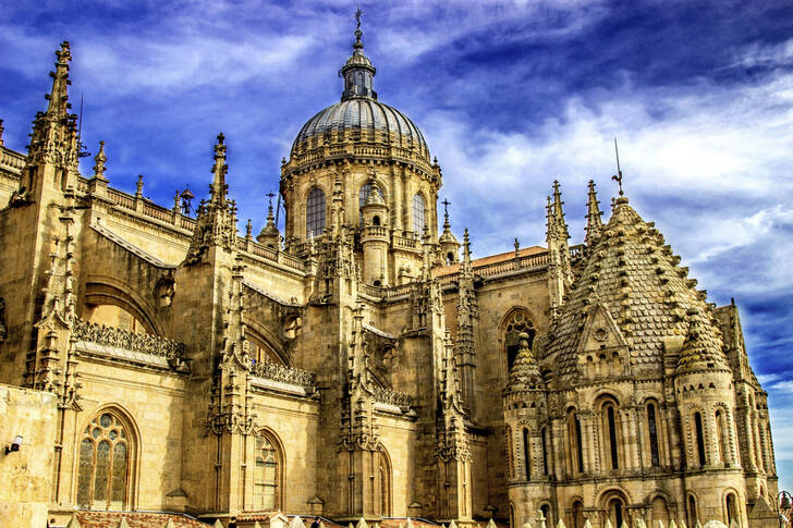 The New and Old Cathedrals of Salamanca