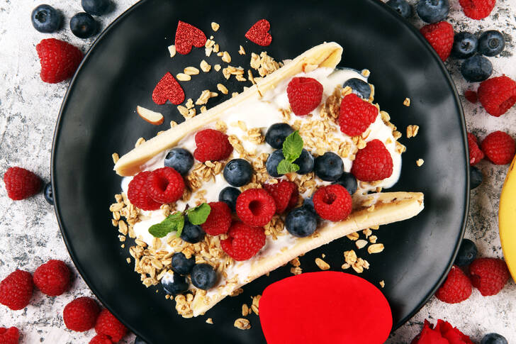 Banana split na śniadanie