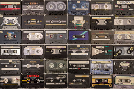 Raccolta di cassette audio
