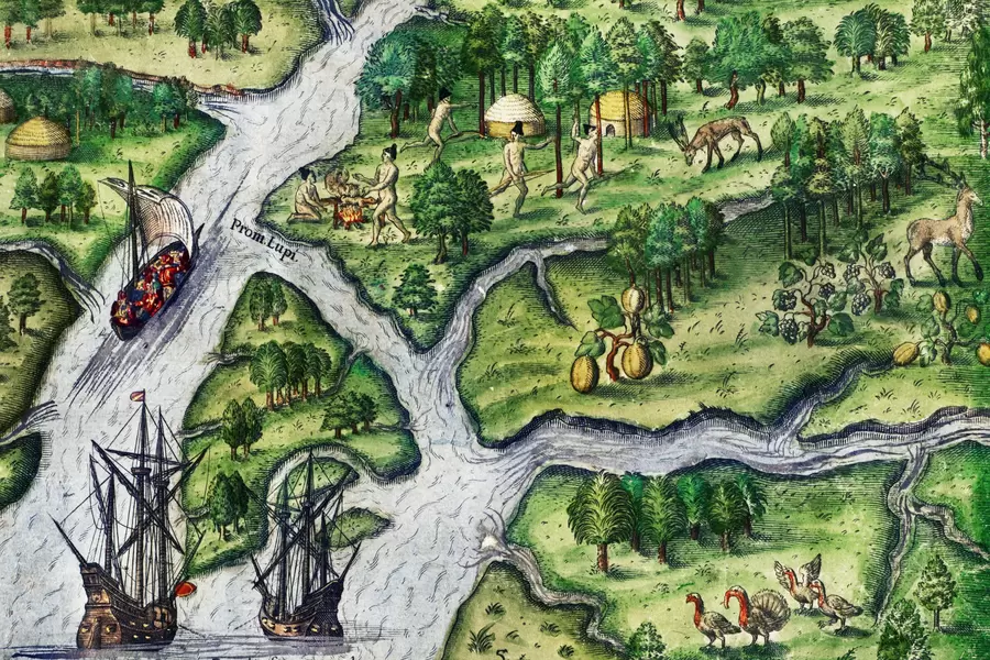 Theodore de Brie: "Port Royal, Lõuna-Carolina"