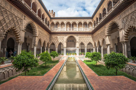 Alcazar slott i Sevilla
