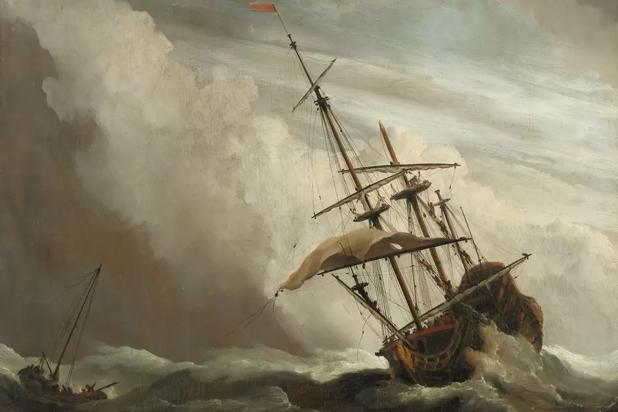 Willem van de Velde Mlađi: "Nalet"