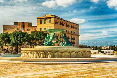 Fontanna Trytonów w Valletcie
