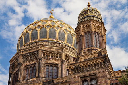Domes of the New Synagogue in Berlin