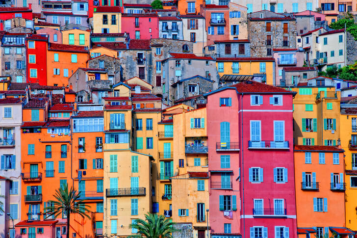 Colorful houses of Menton