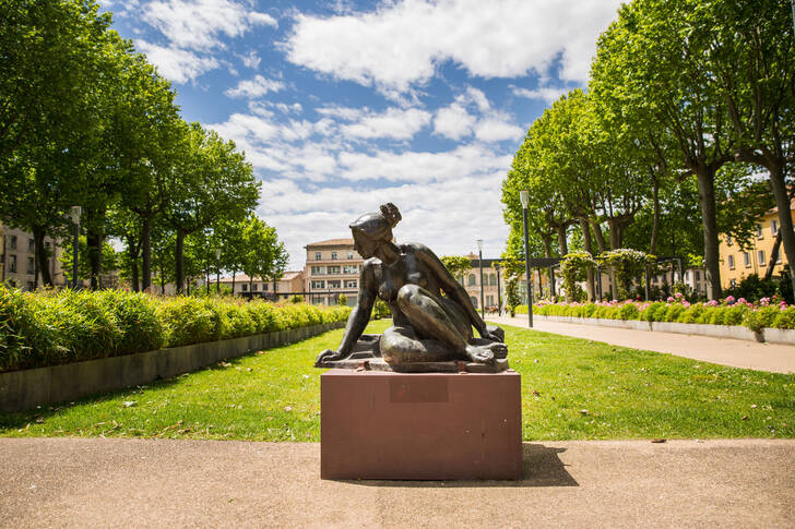 Rzeźba w Carcassonne