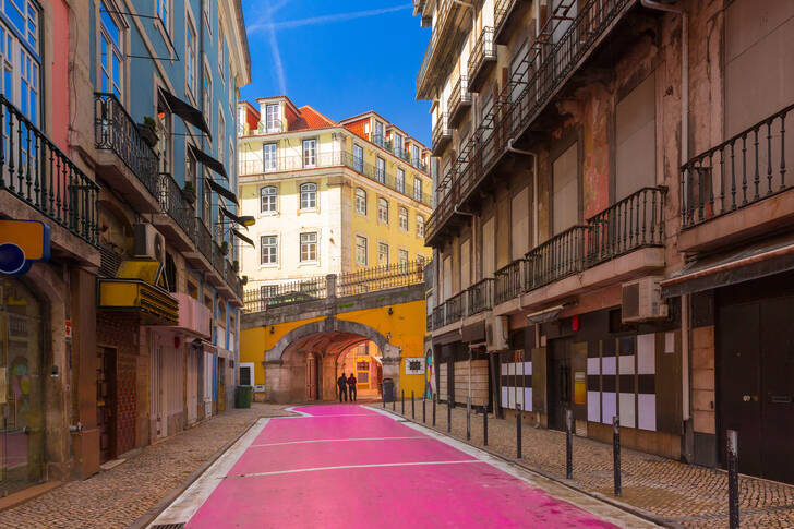 Rua Nova do Carvalho w Lizbonie