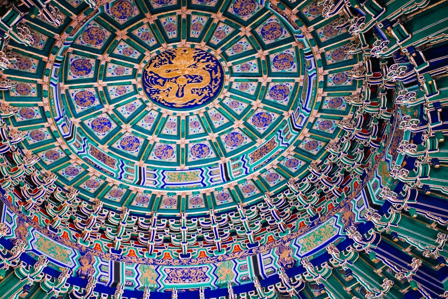 Techo en el Templo del Cielo