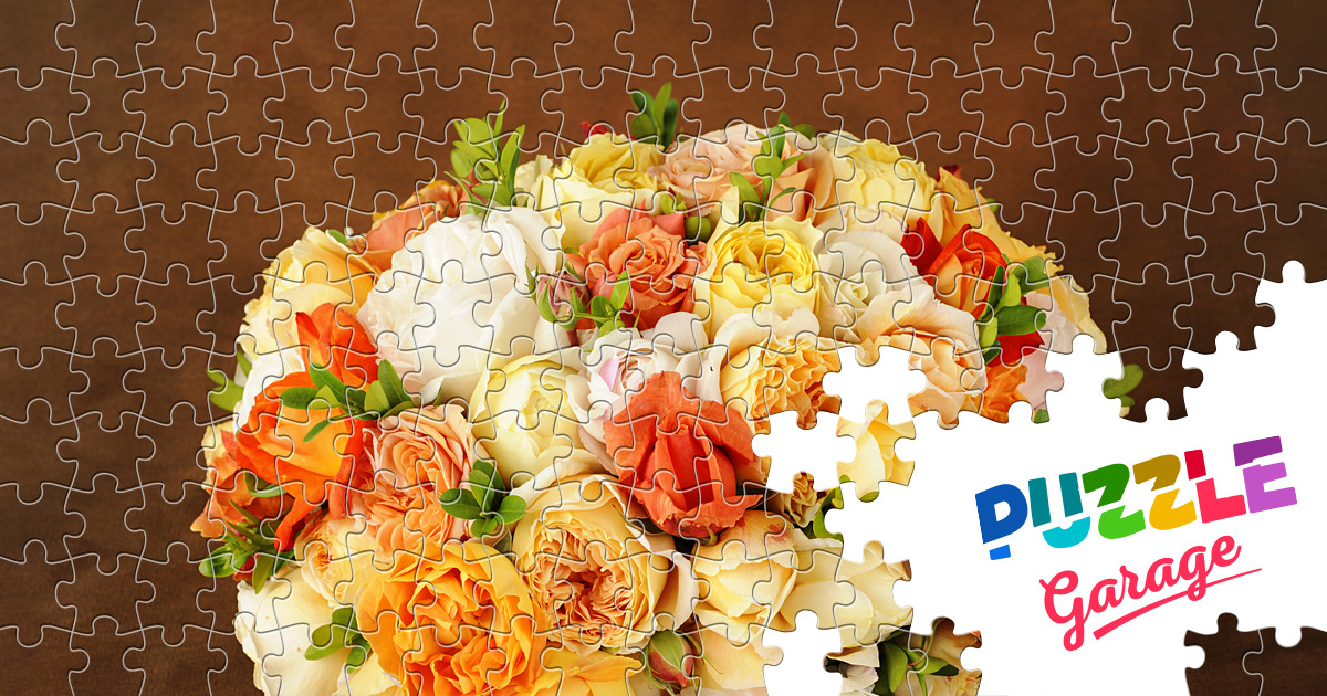 Bouquet of colorful roses Jigsaw Puzzle (Plants, Flowers) | Puzzle Garage