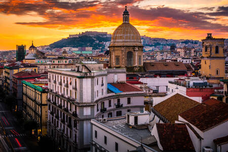 Sonnenuntergang in Neapel
