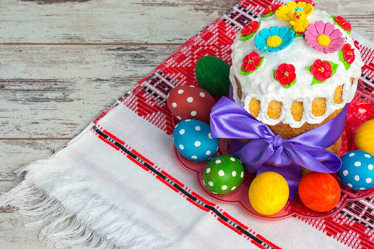 Ukrainian Easter cake