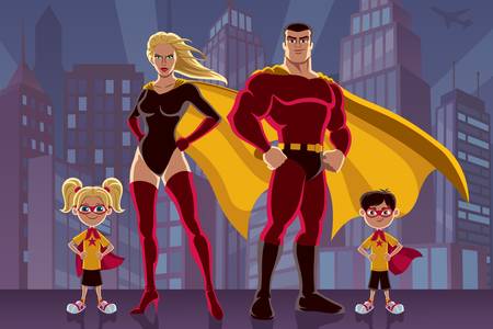 Familia de superhéroes
