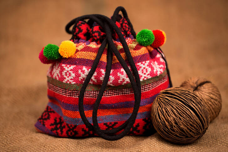 Colorful fabric bag