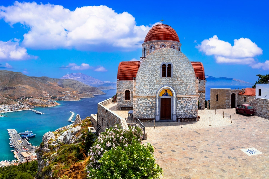 Klooster op het eiland Kalymnos