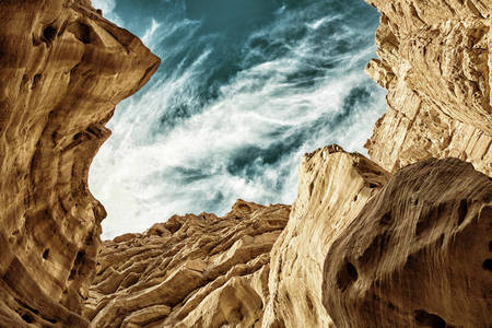 Piros kanyon az Eilat-hegységben