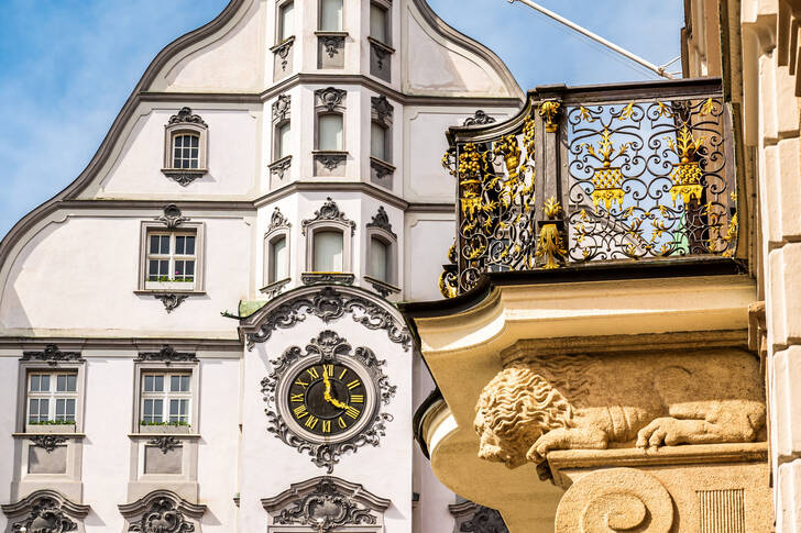 Building facades in Memmingen