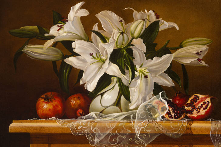 Lilies and pomegranates