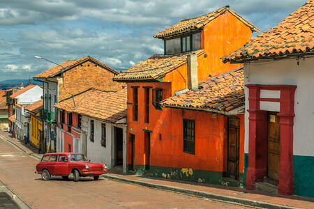 En gate i La Candelaria, Bogotá