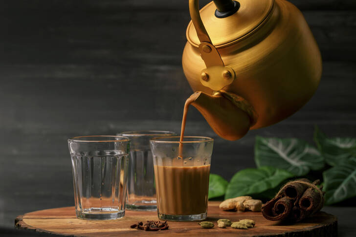 Thé masala au lait